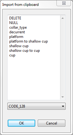 Simply import items from the clipboard